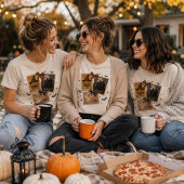Oude Halloween-postzegercollage Tri-Blend Shirt