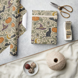 Oude Halloween-randversiering Cadeaupapier