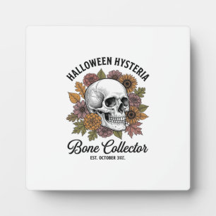 Oude Halloween Schedel Bot Collector T-shirt Ontwe Fotoplaat