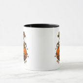 Oude Halloween Skelet Pompoen Mok (Midden)