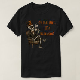 Oude Halloween Skelet T-shirt