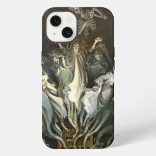 Oude Halloween, Skelet Violist en Geesten iPhone 13 Hoesje