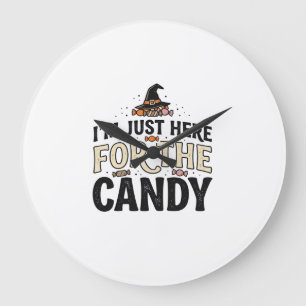 Oude Halloween Snoep Heksenhoed Shirt Ontwerp_1 Grote Klok