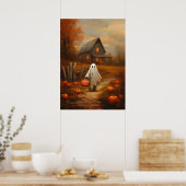Oude Halloween snoep of levensgeest Poster (Keuken)