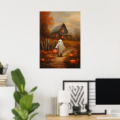 Oude Halloween snoep of levensgeest Poster (Thuiskantoor)