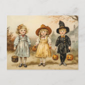 Oude Halloween Snoep of Truc Briefkaart (Voorkant)