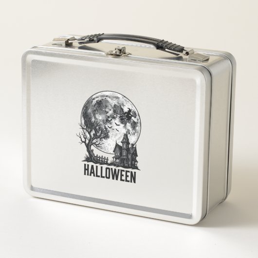 Oude Halloween Spoken Huis Maan Shirt Ontwerp_ (Voorkant)
