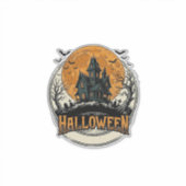Oude Halloween Spoken Huis Vectorontwerp_1 Sticker (Voorkant)