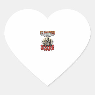 Oude Halloween Spoken Huis Verschrikking T-shirt O Hart Sticker