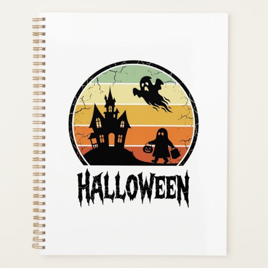 Oude Halloween Spoken Huis Zonsondergang Shirt Ont Planner (Voorkant)
