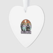 Oude Halloween Spokenhuis Shirt Ontwerp_1 Ornament (voorkant)