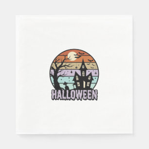 Oude Halloween Spokenhuis Shirt Ontwerp_1 Servet