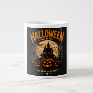 Oude Halloween-spookhuis Griezelnacht Grapjas Grote Koffiekop
