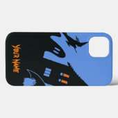 Oude Halloween-spookhuis Heks Geest Vleermuis Case-Mate iPhone Case (Achterkant (horizontaal))