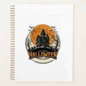 Oude Halloween-spookhuis Vectorontwerp_1 Planner (Voorkant)