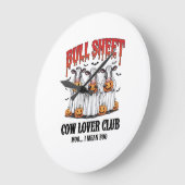 Oude Halloween Stier Plaat Grote Klok (Hoek)