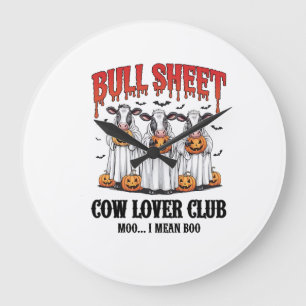 Oude Halloween Stier Plaat Grote Klok