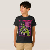 Oude Halloween-strand Summerween-staart T-shirt (Voorkant volledig)