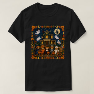 Oude Halloween Teddybeer Griezelige Trick or Treat T-shirt