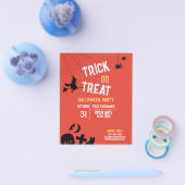 Oude Halloween Trick Or Treat Halloween Feest Flyer (Enkel)