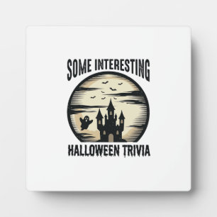 Oude Halloween Trivia Geest Maan Shirt Ontwerp_1 Fotoplaat