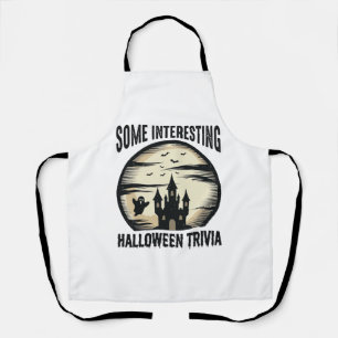 Oude Halloween Trivia Geest Maan Shirt Ontwerp_1 Schort