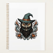 Oude Halloween-uil Heksenhoed Vectorontwerp_1 Planner (Voorkant)