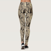 Oude Halloween-uilen & Maan Leggings (Achterkant)