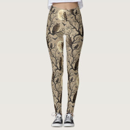 Oude Halloween-uilen & Maan Leggings