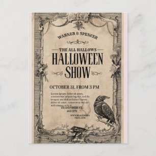 Oude Halloween uitnodiging