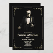 Oude Halloween uitnodiging sjabloon (Voorkant / Achterkant)