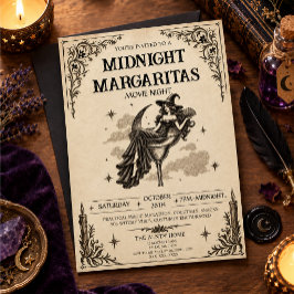Oude Halloween uitnodiging template