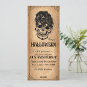 Oude Halloween uitnodiging - Verkleedfeest (Staand voorkant)