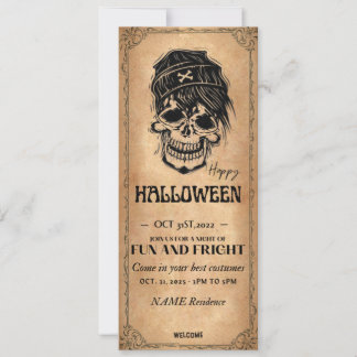 Oude Halloween uitnodiging - Verkleedfeest