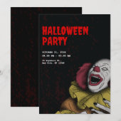 Oude Halloween-uitnodigingen, Halloween-feest Kaart (Voorkant / Achterkant)