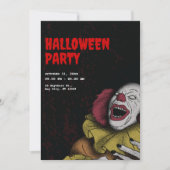 Oude Halloween-uitnodigingen, Halloweenfeest Kaart (Voorkant)