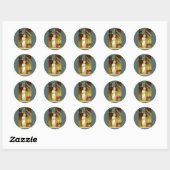 Oude Halloween van Ellen Clapsaddle, Griezelsprook Ronde Sticker (Vel)