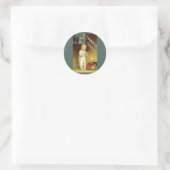 Oude Halloween van Ellen Clapsaddle, Griezelsprook Ronde Sticker (Tas)