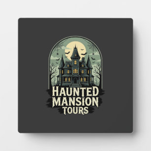 Oude Halloween-vector voor spookhuisrondleidingen Fotoplaat