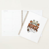 Oude Halloween Verpleegster Geest Pompoen Ontwerp_ Planner (Display)