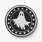 Oude Halloween Verschrikking Papieren Bordje (Voorkant)