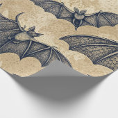 Oude Halloween-vleermuizen Cadeaupapier (Hoek)