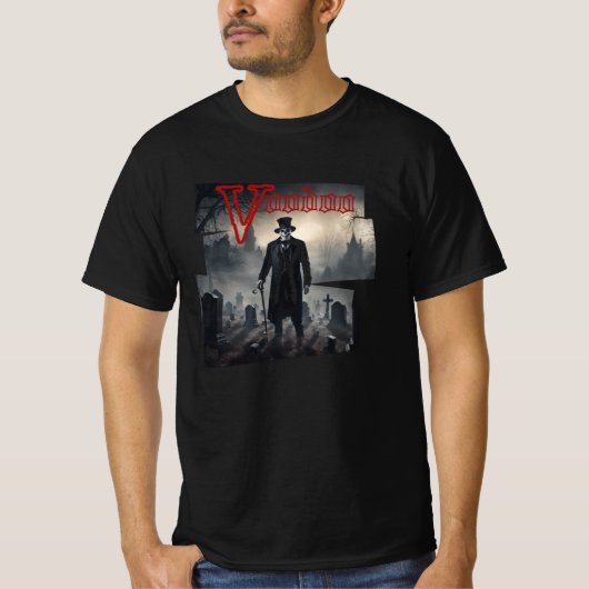 Oude Halloween Voodoo Man T-shirt (Voorkant)