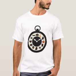 Oude Halloween zakhorloge T-shirt