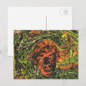 Oude Halloween-zombies, graffiti-straatart Briefkaart (Voorkant / Achterkant)