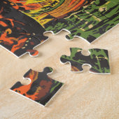 Oude Halloween-zombies, graffiti-straatart Legpuzzel (Zijkant)