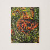 Oude Halloween-zombies, graffiti-straatart Legpuzzel (Verticaal)