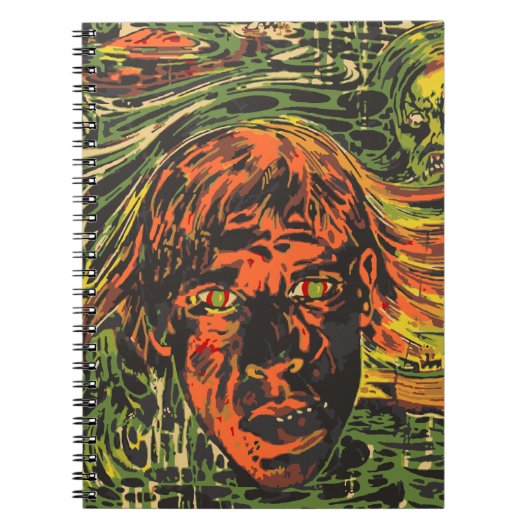 Oude Halloween-zombies, graffiti-straatart Notitieboek (Voorkant)