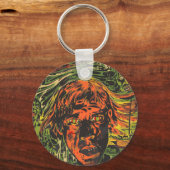 Oude Halloween-zombies, graffiti-straatart Sleutelhanger (Voorkant)
