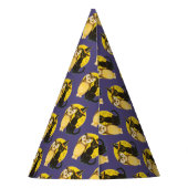 Oude halloween, zwarte kat en oorts feesthoedjes (Achterkant)